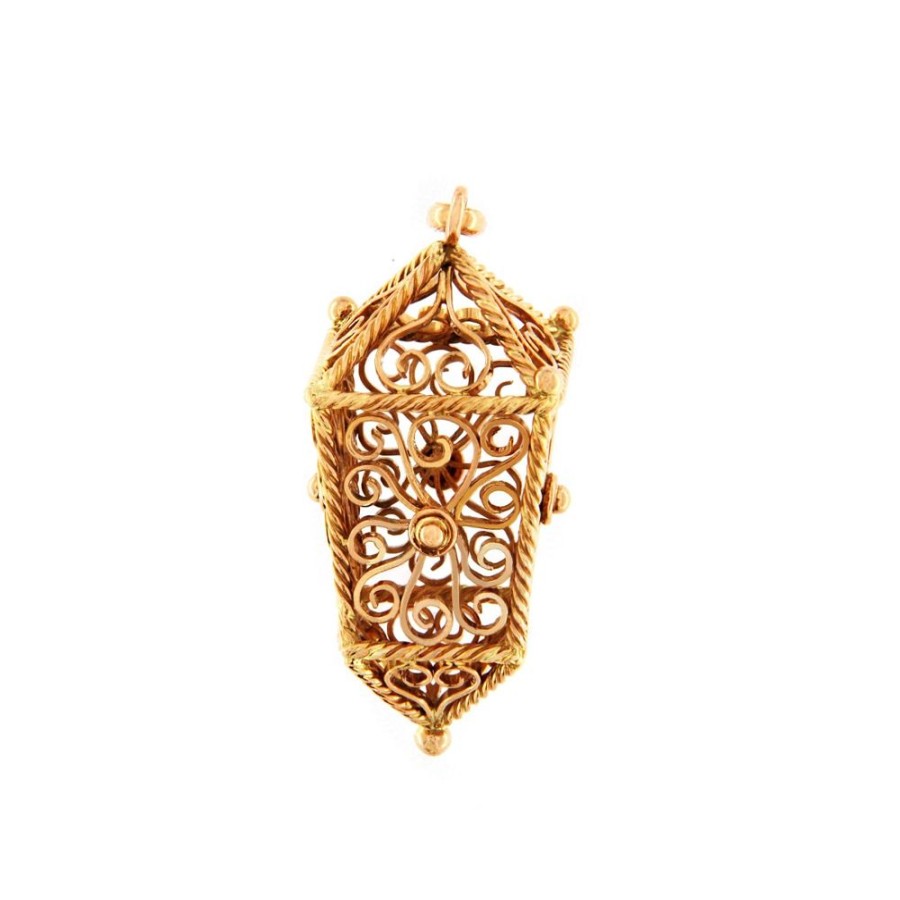 Vintage Jewelry S.Vaggi | Vintage Gold Pendant