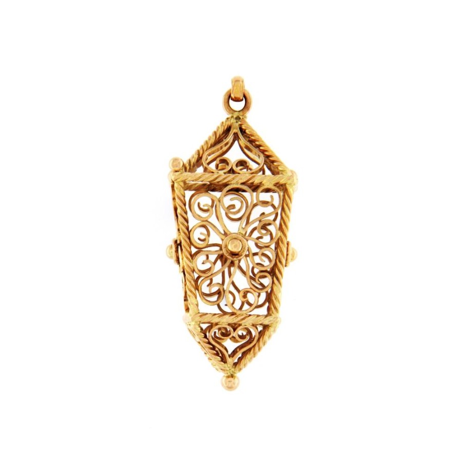 Vintage Jewelry S.Vaggi | Vintage Gold Pendant