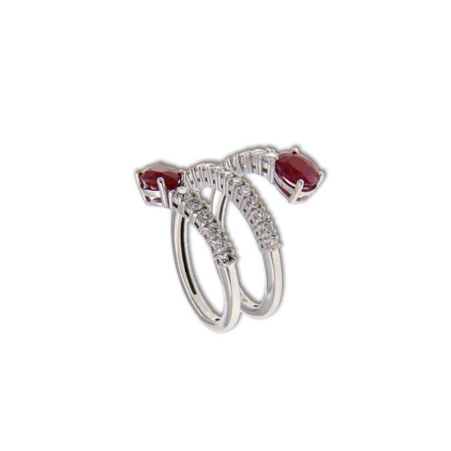 Modern Jewelry S.Vaggi | Gold Ring With Rubies