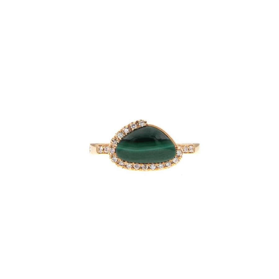 Modern Jewelry S.Vaggi | Gold Ring With Malachite