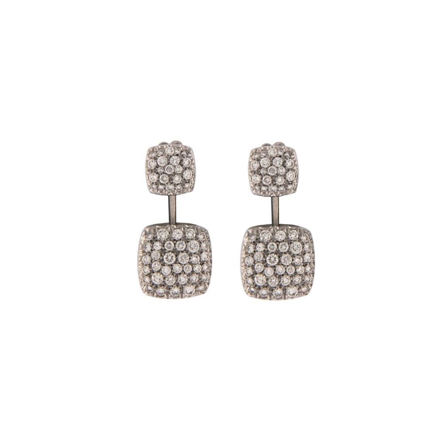 Modern Jewelry S.Vaggi | Gold Earrings With Diamonds