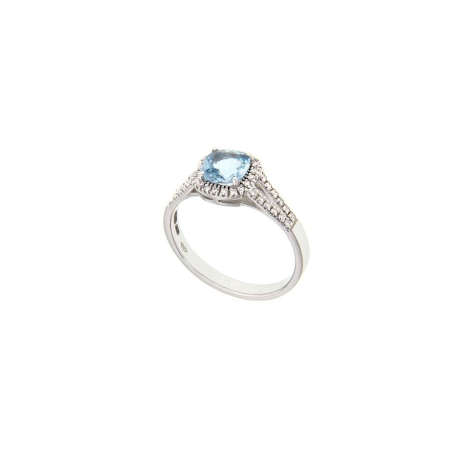 Modern Jewelry S.Vaggi | Gold Ring With Aquamarine