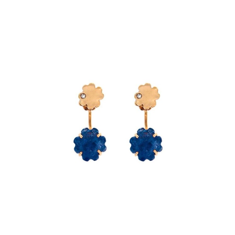 Modern Jewelry S.Vaggi | Gold Earrings With Tanzanite