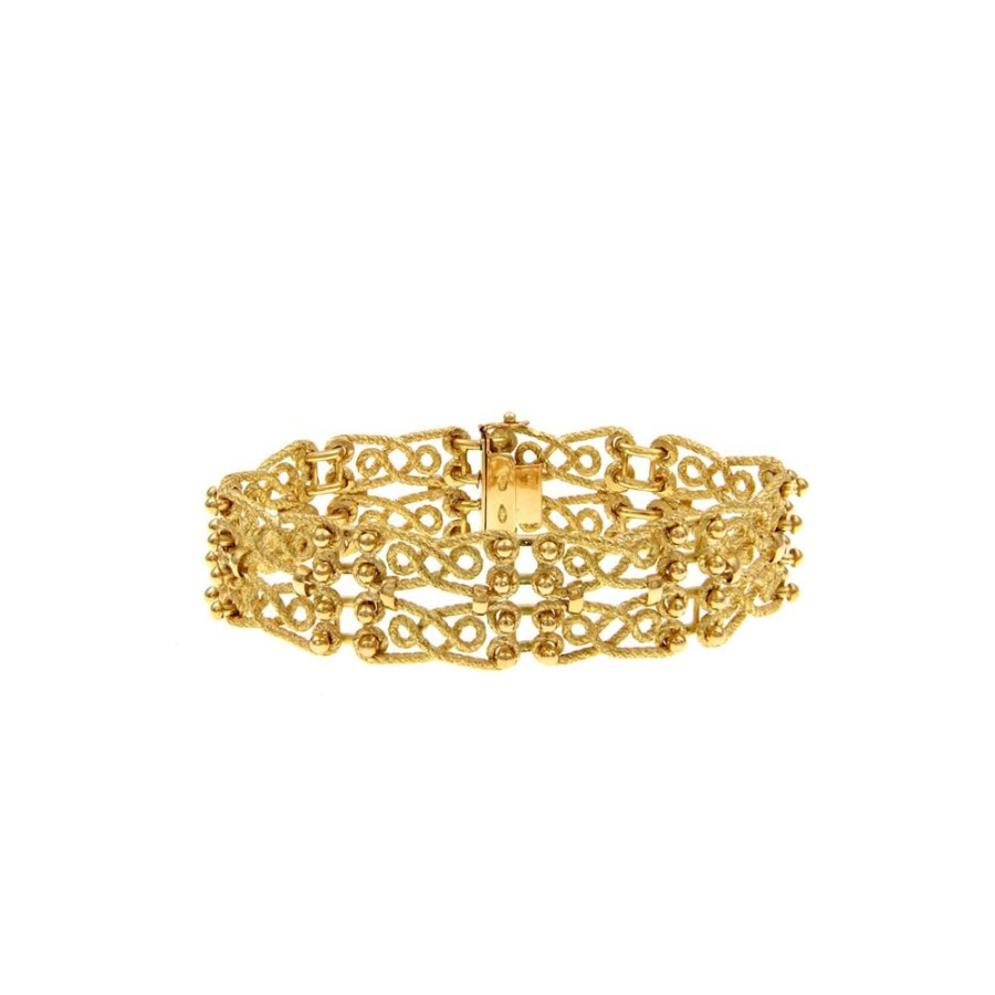 Vintage Jewelry S.Vaggi | Vintage Gold Bracelet