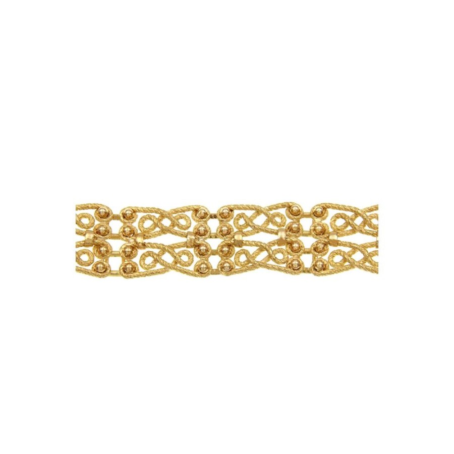 Vintage Jewelry S.Vaggi | Vintage Gold Bracelet