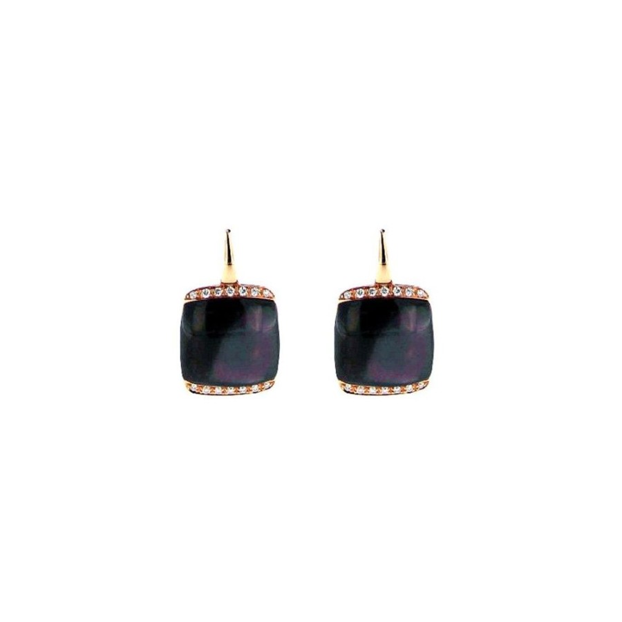 Modern Jewelry S.Vaggi | Gold Earrings With Stones