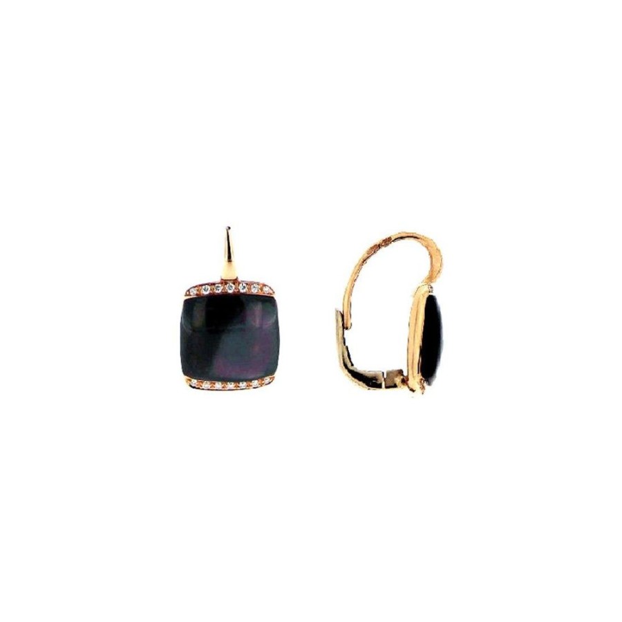 Modern Jewelry S.Vaggi | Gold Earrings With Stones