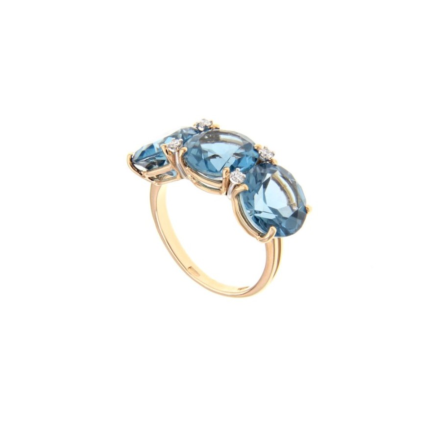 Modern Jewelry S.Vaggi | Gold Ring With Topaz