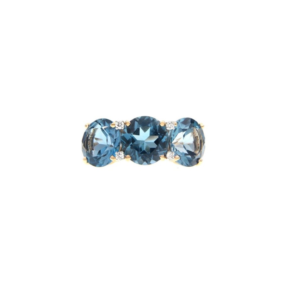 Modern Jewelry S.Vaggi | Gold Ring With Topaz