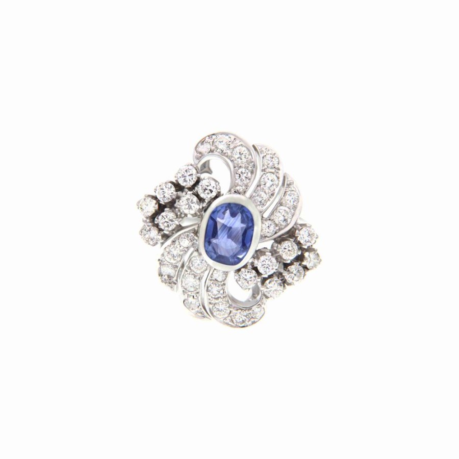 Modern Jewelry S.Vaggi | Gold Ring With Sapphire