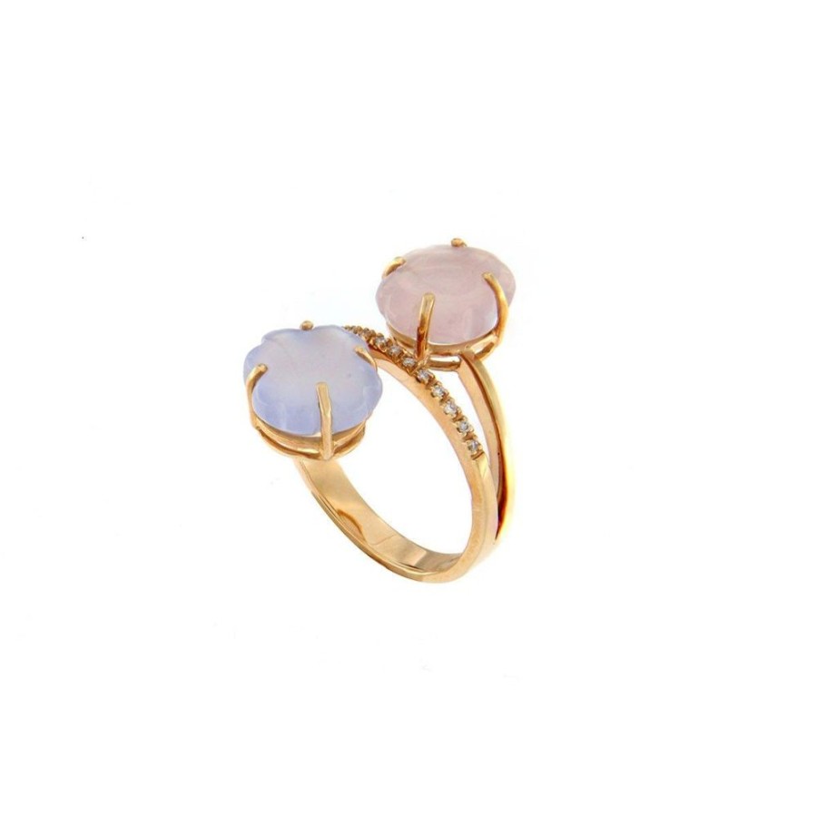 Modern Jewelry S.Vaggi | Gold Ring With Stones