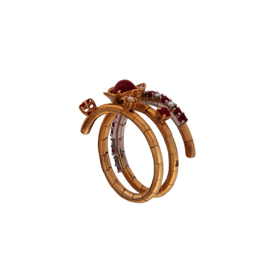 Modern Jewelry S.Vaggi | Gold Ring With Rubies