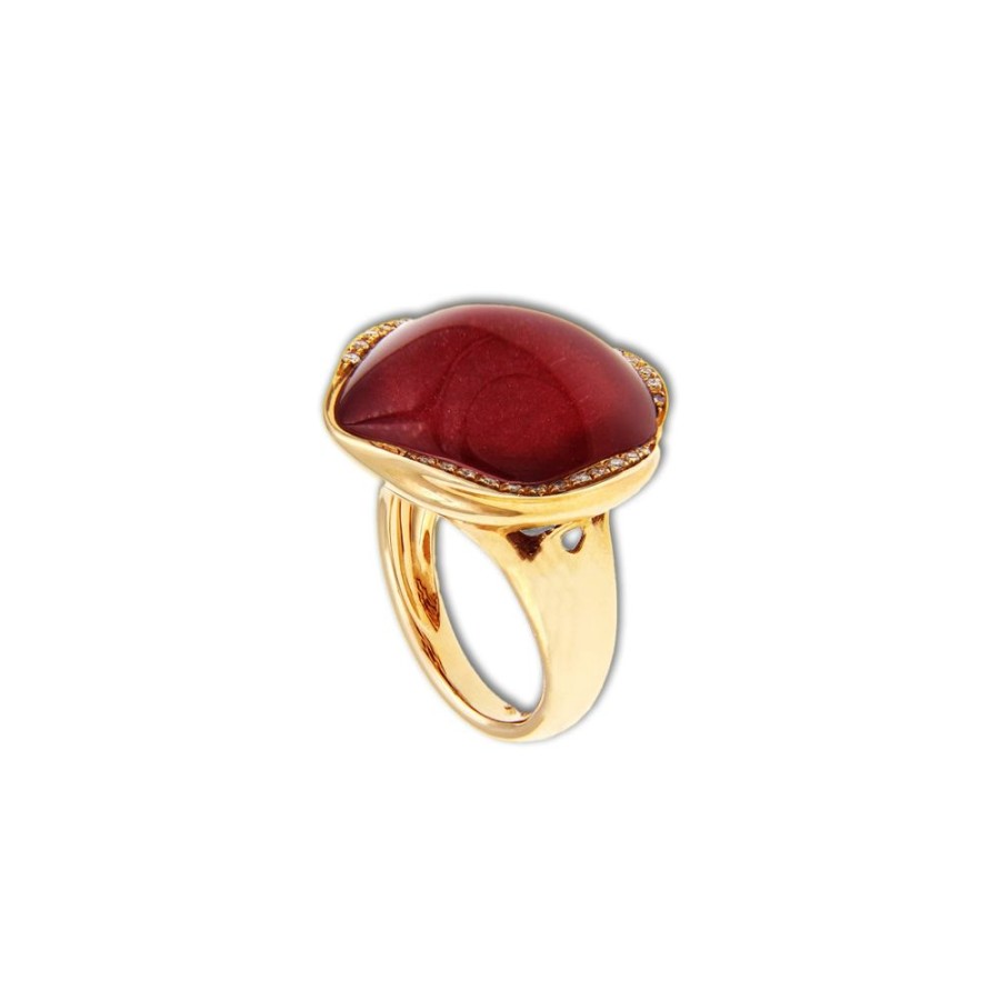 Modern Jewelry S.Vaggi | Gold Ring With Stones