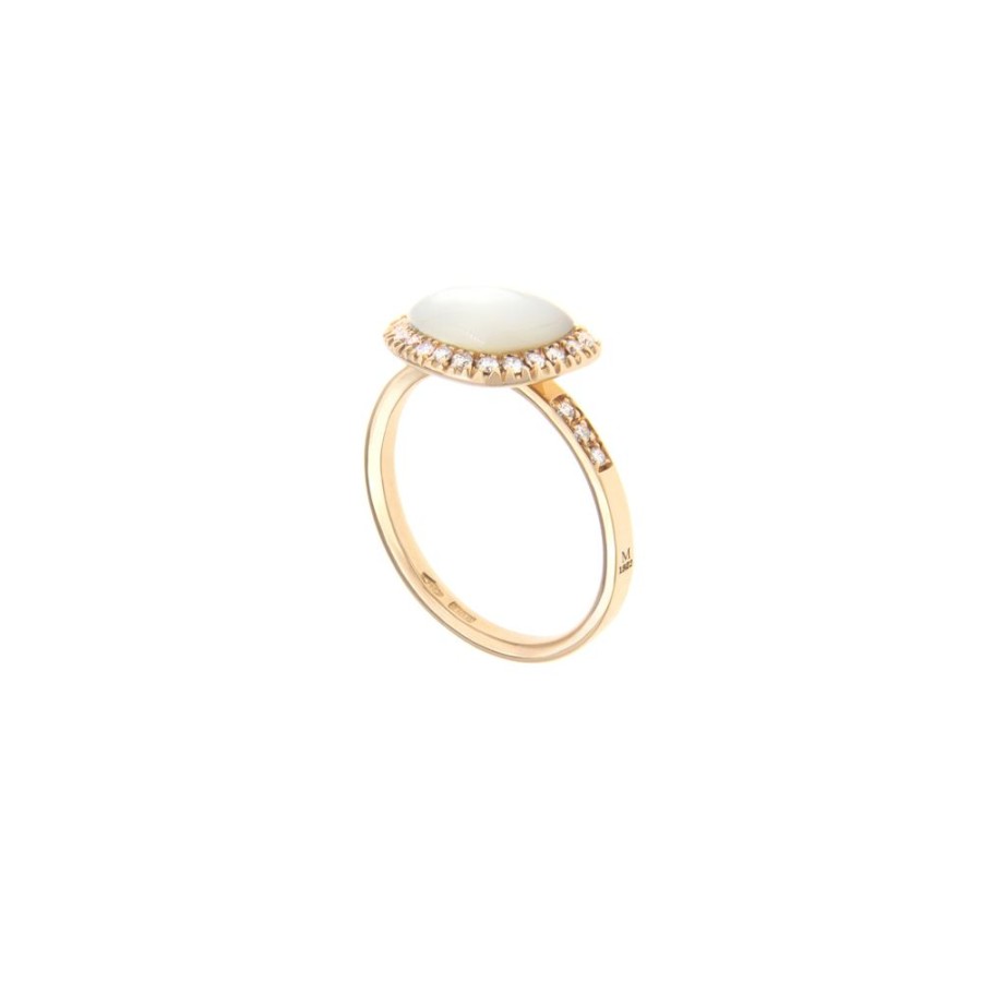 Modern Jewelry S.Vaggi | Gold Ring With Mother Of Pearl