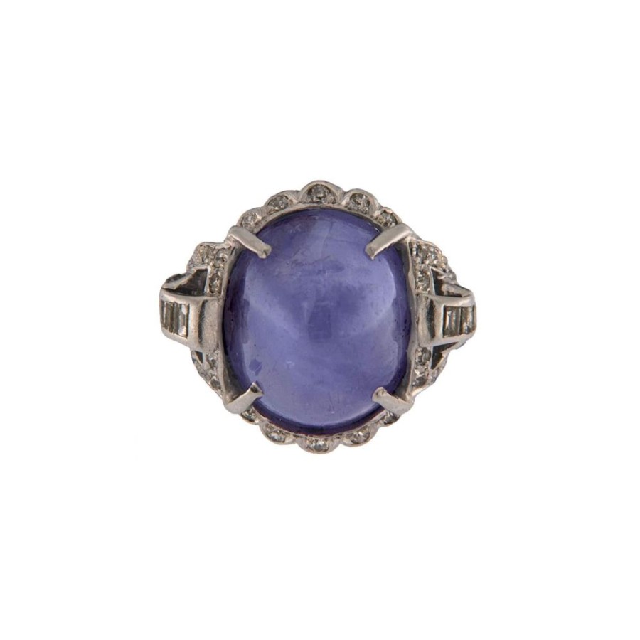 Vintage Jewelry S.Vaggi | Vintage Gold Ring With Sapphire