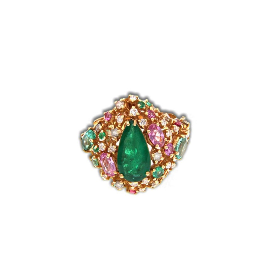 Modern Jewelry S.Vaggi | Gold Ring With Stones