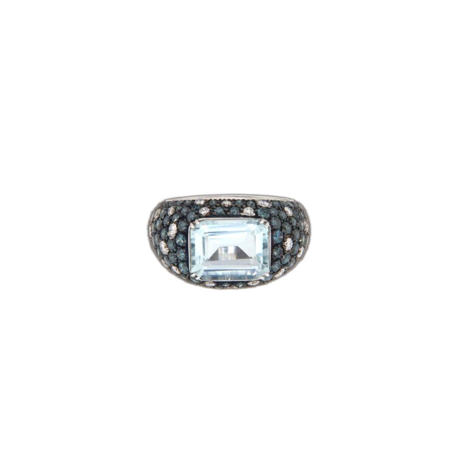 Modern Jewelry S.Vaggi | Gold Ring With Aquamarine