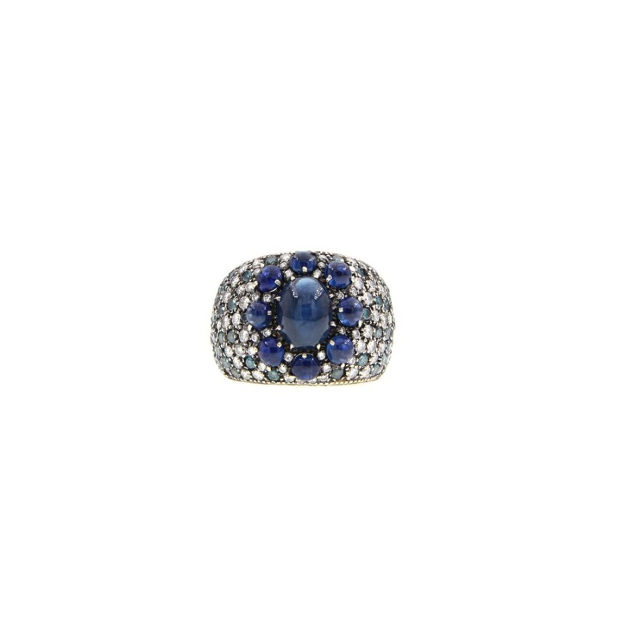 Modern Jewelry S.Vaggi | Gold Ring With Sapphires