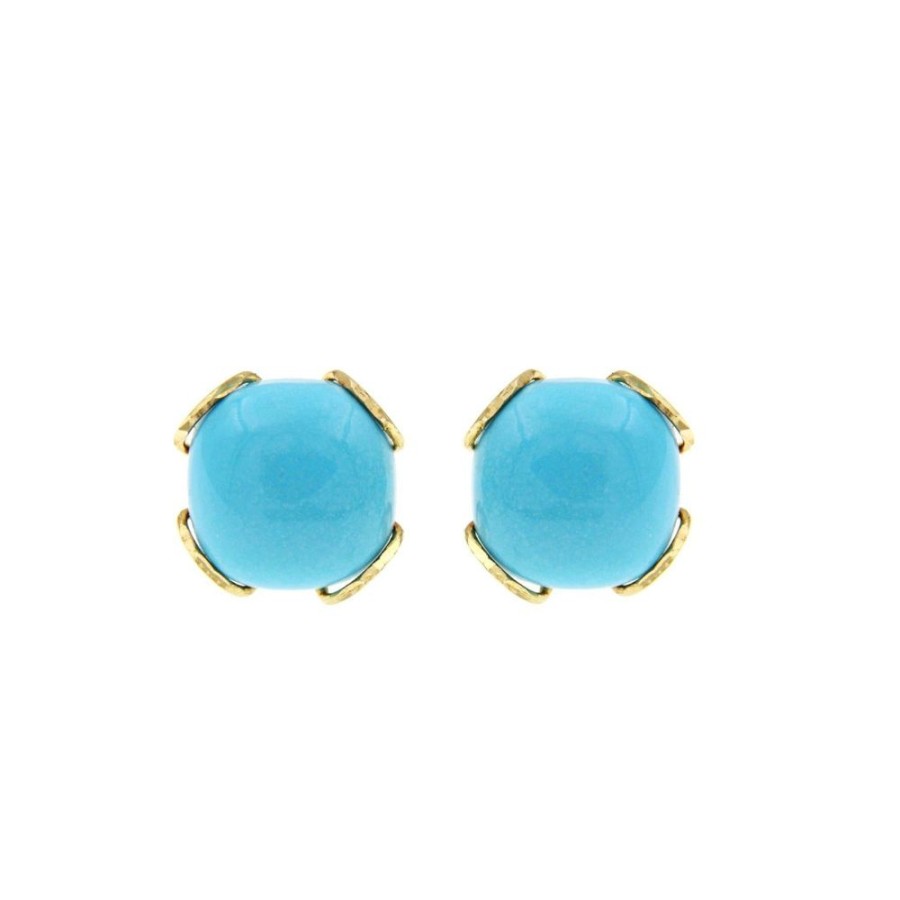 Modern Jewelry S.Vaggi | Gold Earrings With Turquoise