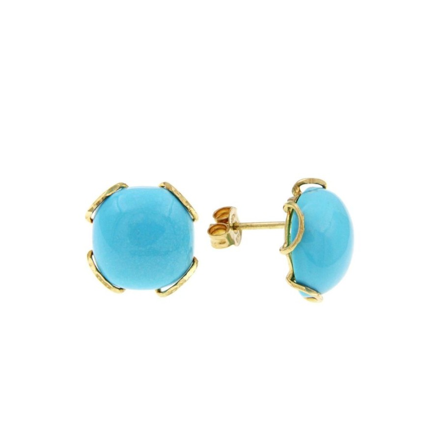 Modern Jewelry S.Vaggi | Gold Earrings With Turquoise