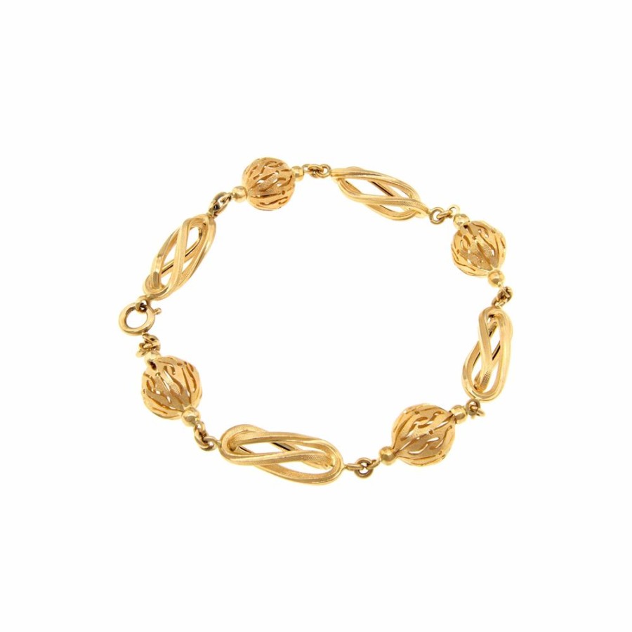 Vintage Jewelry S.Vaggi | Vintage Gold Bracelet