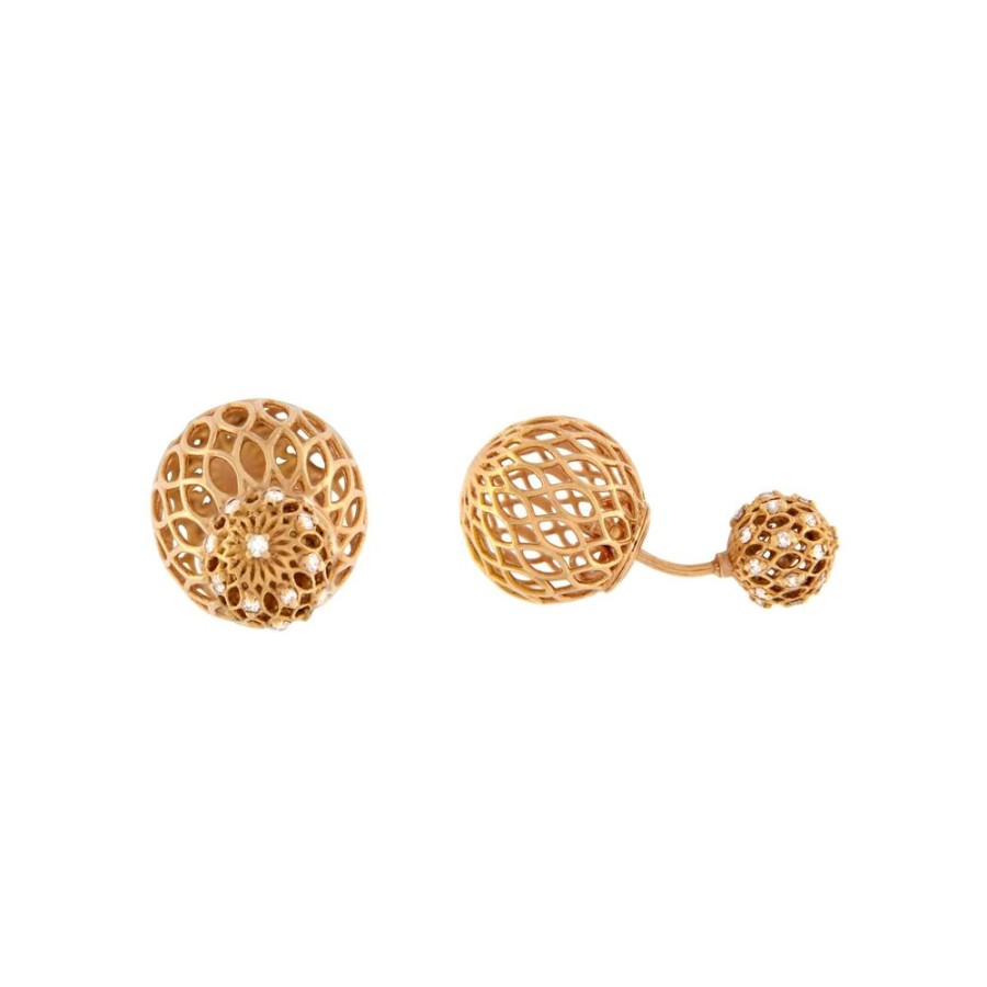 Modern Jewelry S.Vaggi | Gold Earrings With Diamonds