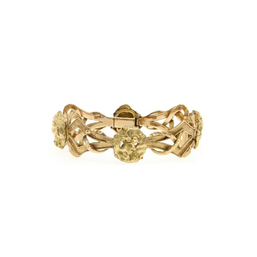 Vintage Jewelry S.Vaggi | Vintage Gold Bracelet