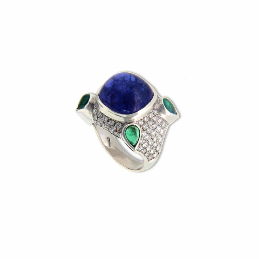 Modern Jewelry S.Vaggi | Gold Ring With Tanzanite