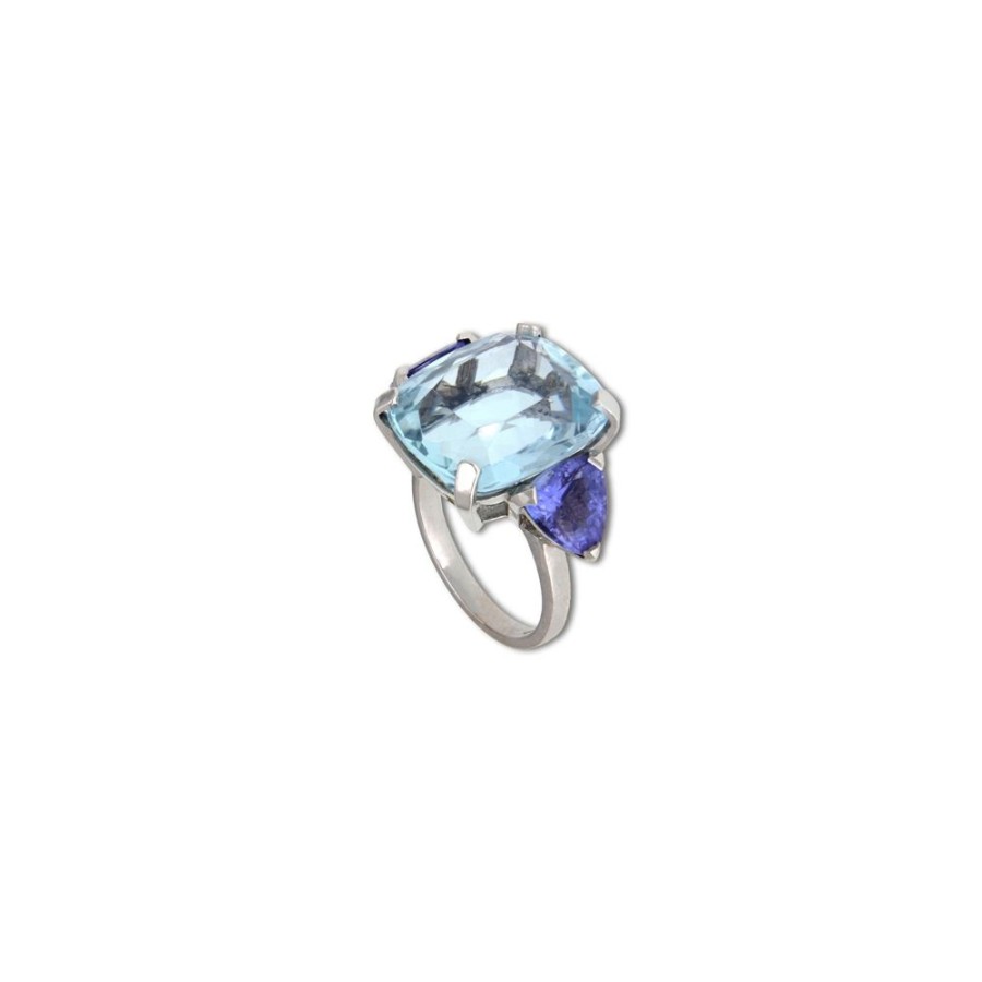 Modern Jewelry S.Vaggi | Gold Ring With Aquamarine