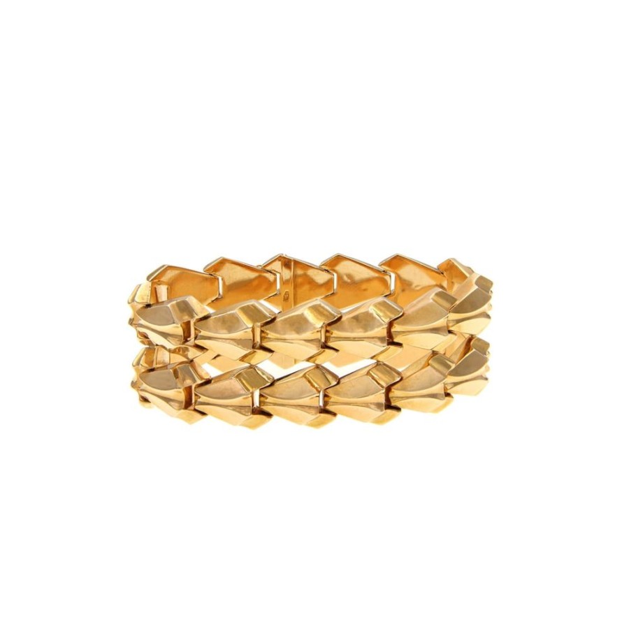 Vintage Jewelry S.Vaggi | Vintage Gold Bracelet