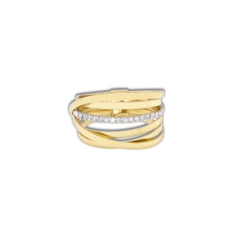 Modern Jewelry S.Vaggi | Gold Ring With Diamonds