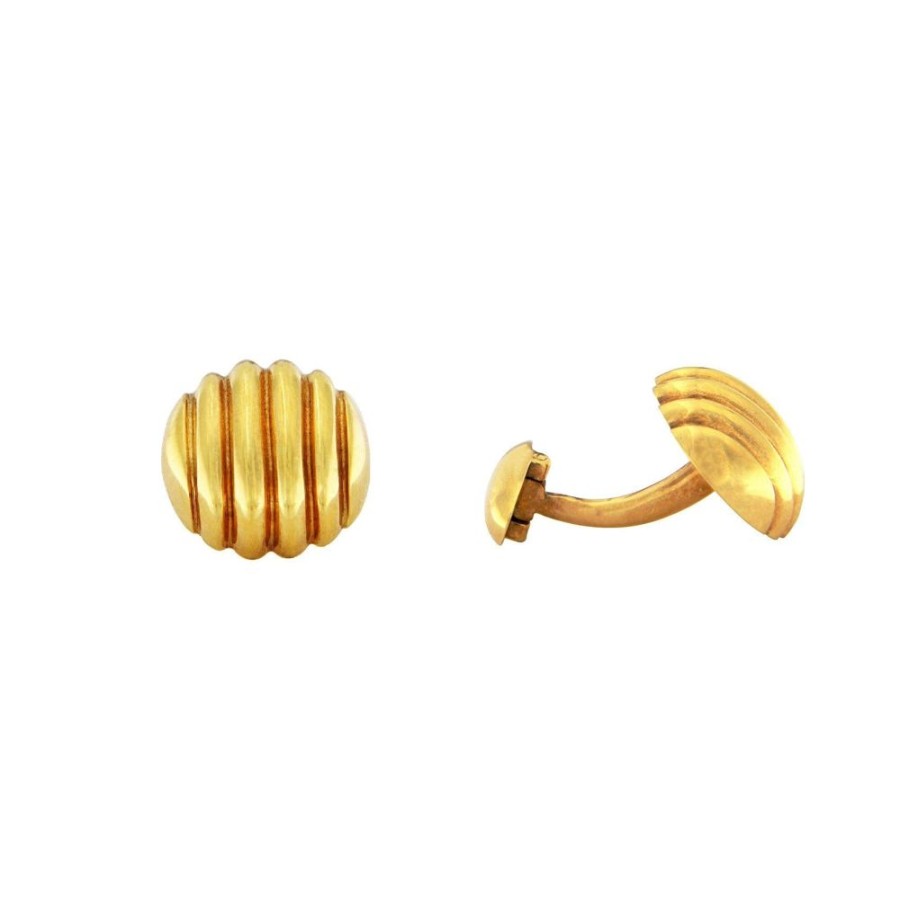 Men'S Jewelry S.Vaggi | Gold Cufflinks