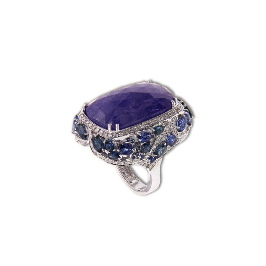 Modern Jewelry S.Vaggi | Gold Ring With Tanzanite