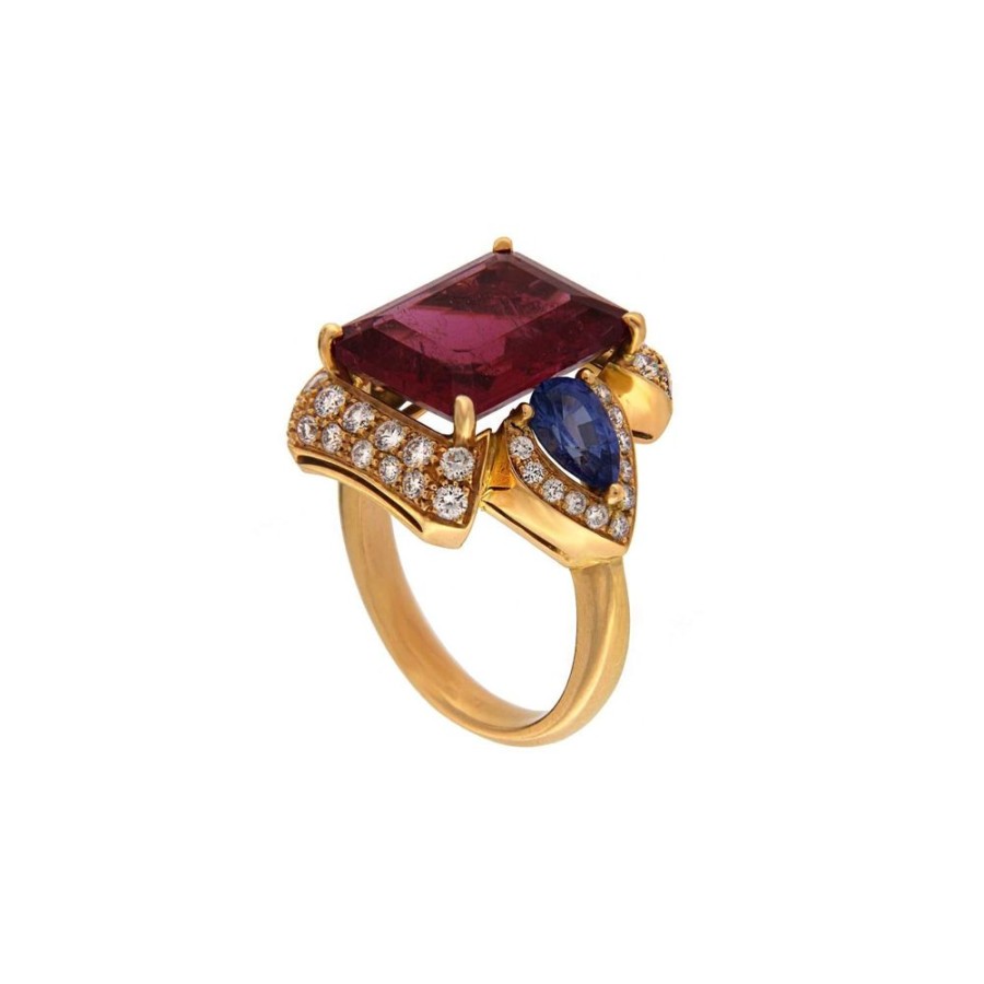 Modern Jewelry S.Vaggi | Gold Ring With Stones