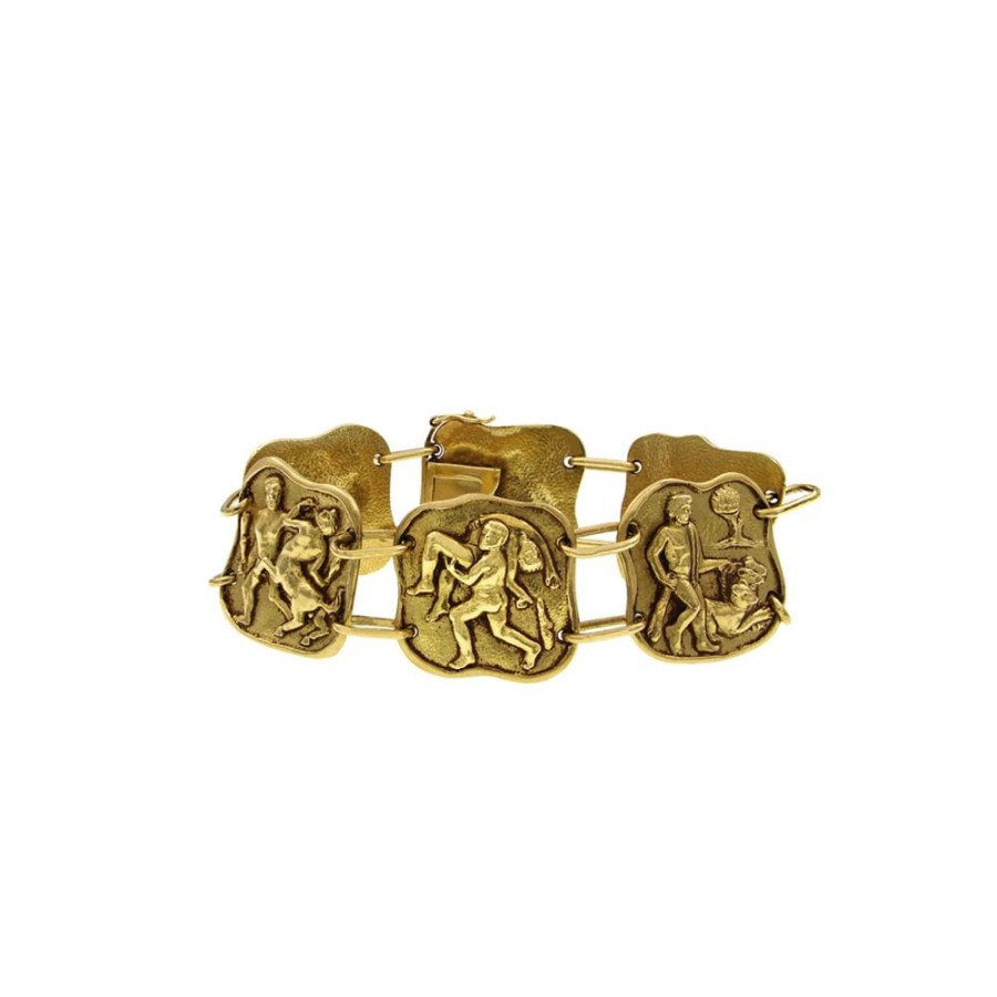 Vintage Jewelry S.Vaggi | Vintage Gold Bracelet