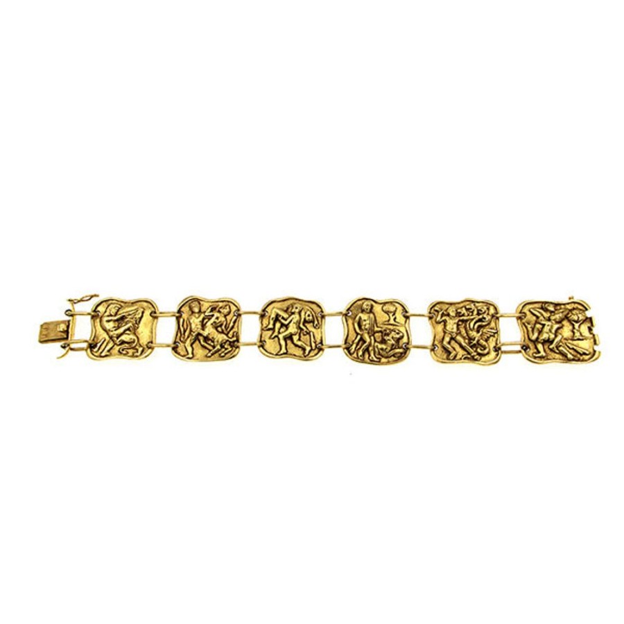 Vintage Jewelry S.Vaggi | Vintage Gold Bracelet