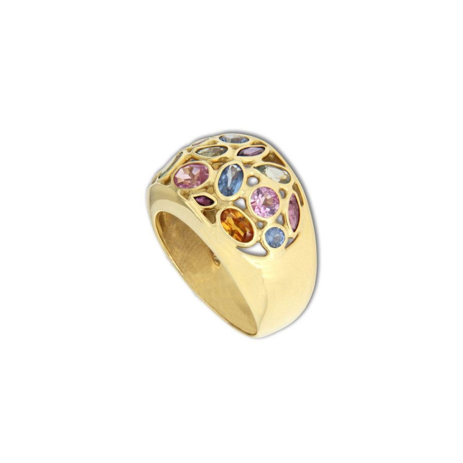 Modern Jewelry S.Vaggi | Gold Ring With Stones