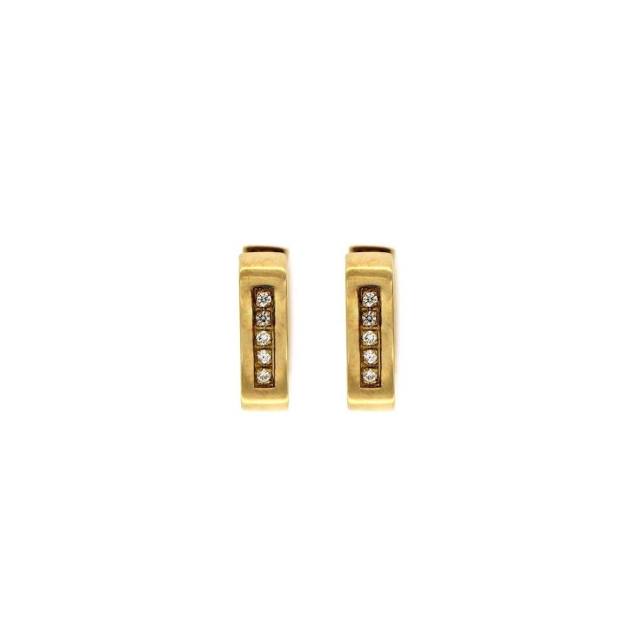 Modern Jewelry S.Vaggi | Gold Earrings With Diamonds