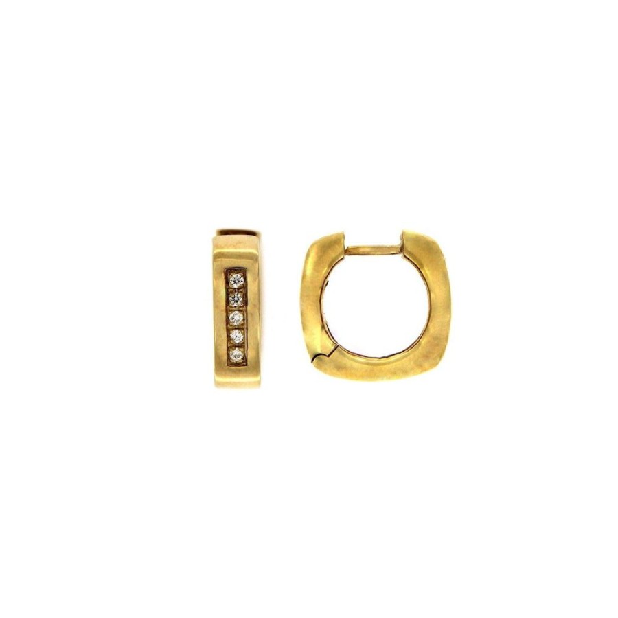 Modern Jewelry S.Vaggi | Gold Earrings With Diamonds